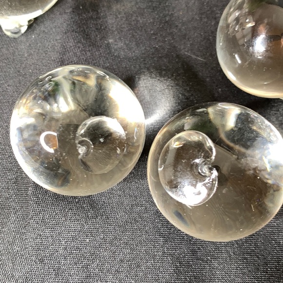 Accents Set Of 22 Smooth Round Glass Chandeliers Pendants Prism